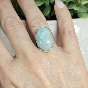 AMAZONITE XL OVAL RING